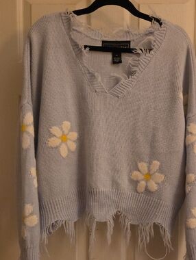 Polly + Esther V-neck Sweater - XL